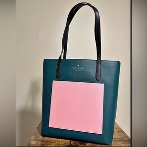 Kate Spade peacock sapphire multi tote